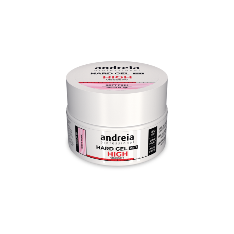 Andreia Hard Gel 2 in 1 - Soft Pink (High viscosity) 44gr