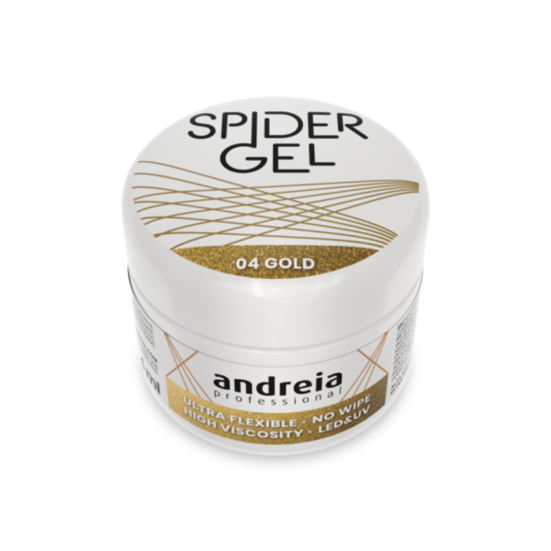 Andreia Spider Gel 04 Dourado 4ml - Image 2