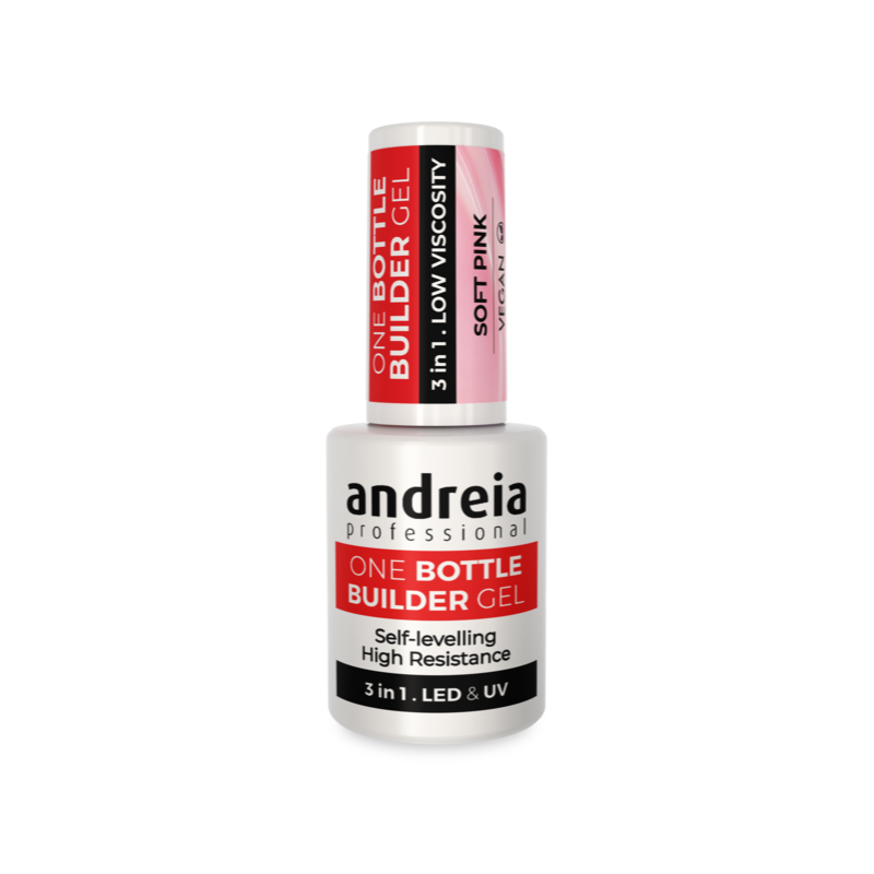 Andreia One Bottle Builder Gel 3 in 1 - Soft Pink (Low Viscosity) 14ml