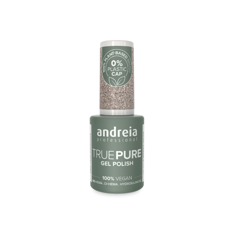 Andreia True Pure Verniz Gel 10,5ml T04 Glitter Prateado