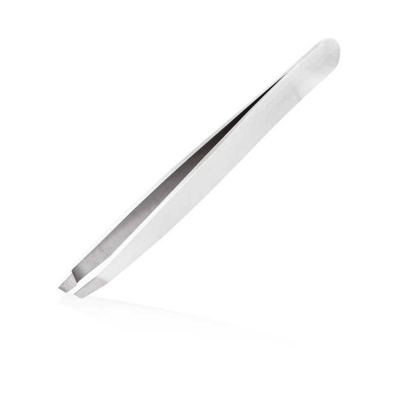 Pinça de Aço Inoxidável Ponta Oblíqua