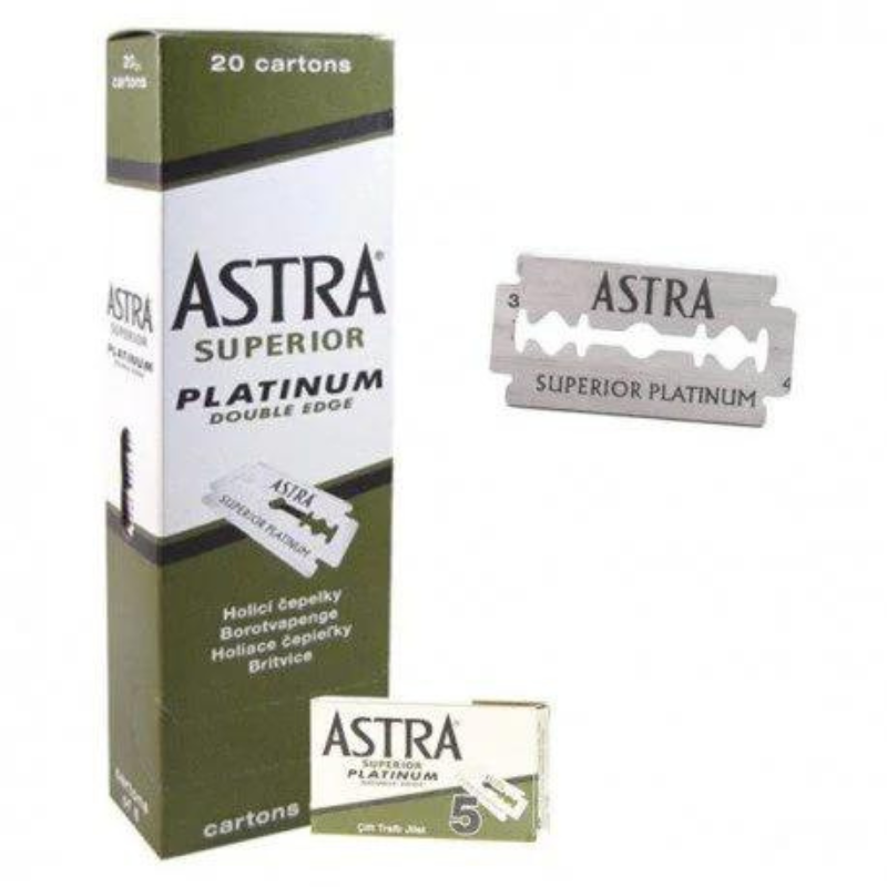 Pack Lâminas de Platina Astra 100 unidades