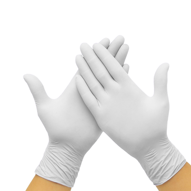 Luvas Latex sem pó Branca Tam. L (Cx c/100unds)