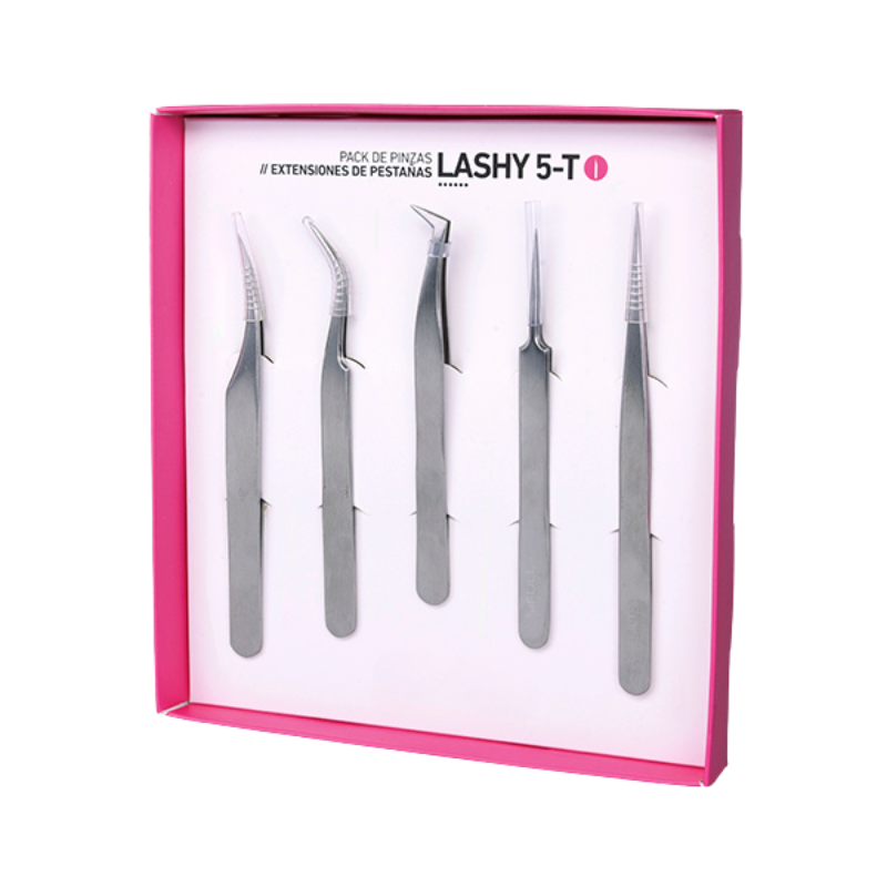 Kit Lash Pacote de pinças para extensões de cílios 5pcs