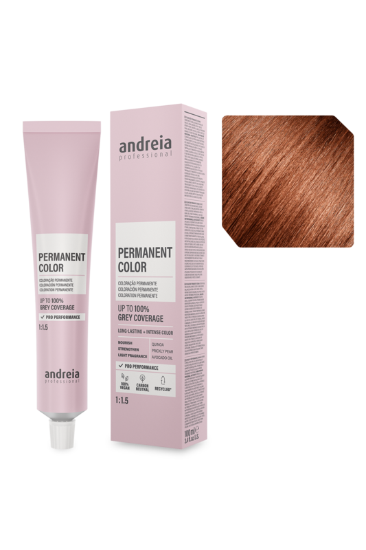 Andreia Coloração Permanente 6.4 Louro Escuro Laranja 100ml