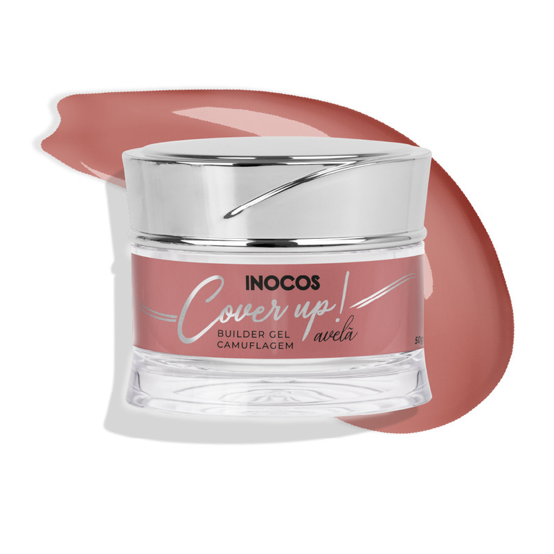 Gel Construção Inocos Cover Up Avelã Média Viscosidade 50G
