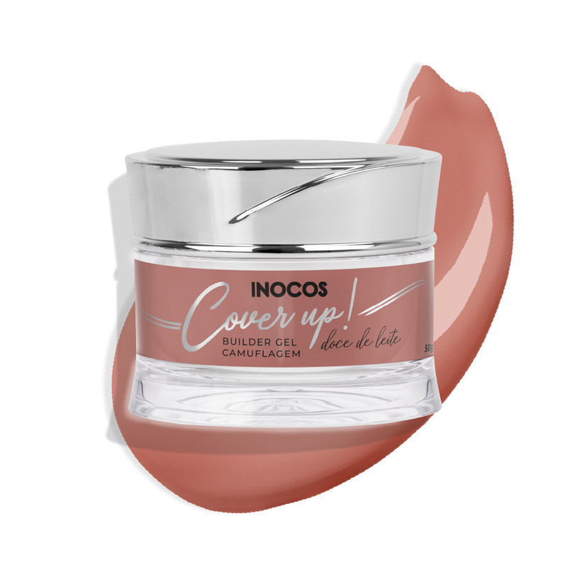 Gel Construção Inocos Cover Up Doce Leite Média Viscosiddade 50G