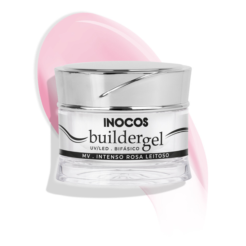 Gel Construção Inocos Rosa Leitoso Intenso Média Viscosidade 50G