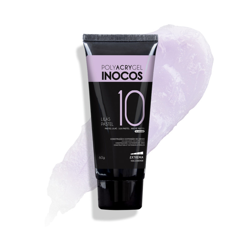 Polyacrygel Inocos Bisnaga 10 Lilás Pastel 60G