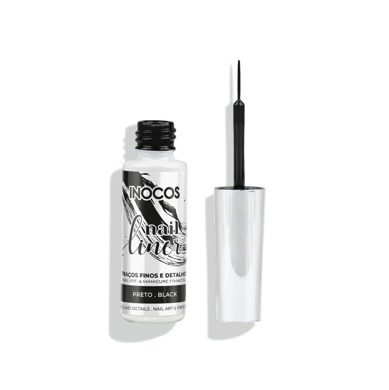 Nail Liner Inocos Preto 8ml