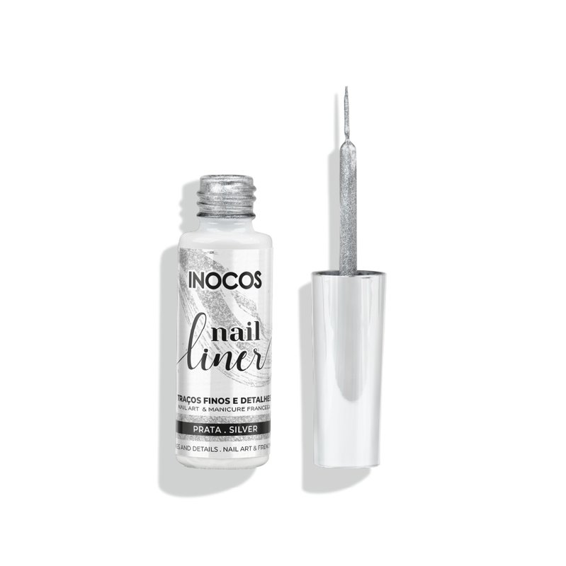 Nail Liner Inocos Prata 8ml - Image 2