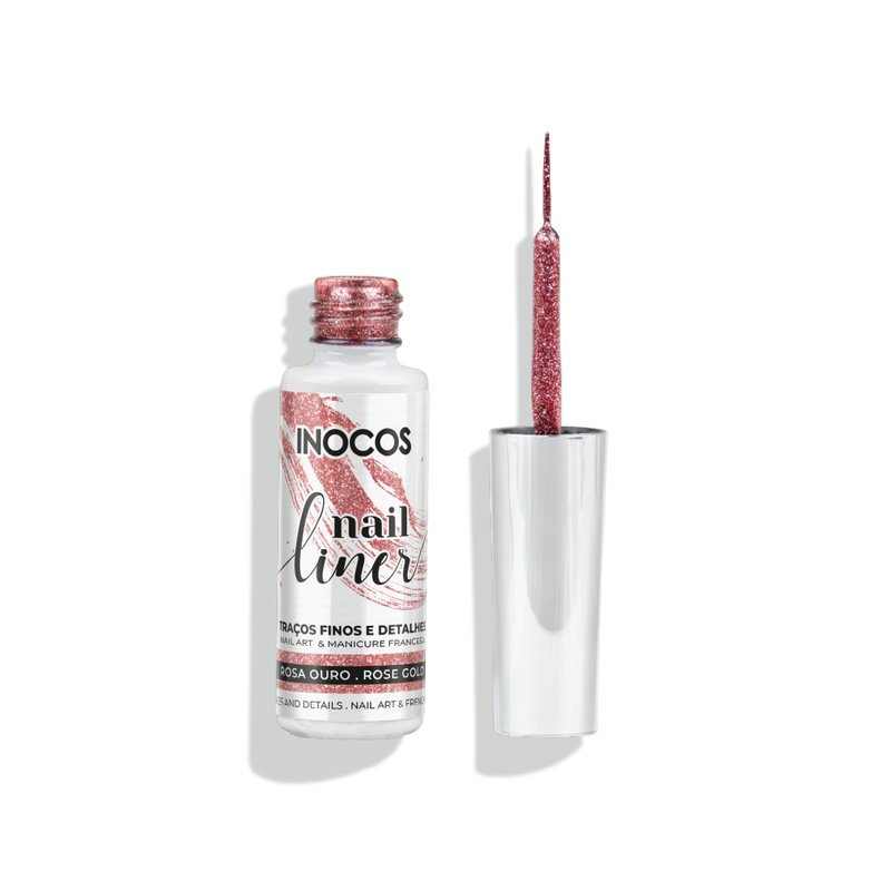 Nail Liner Inocos Rosa Ouro 8ml