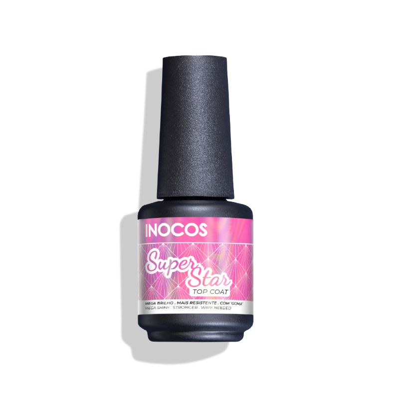 Verniz Gel Inocos Top Coat Super Star 15ml