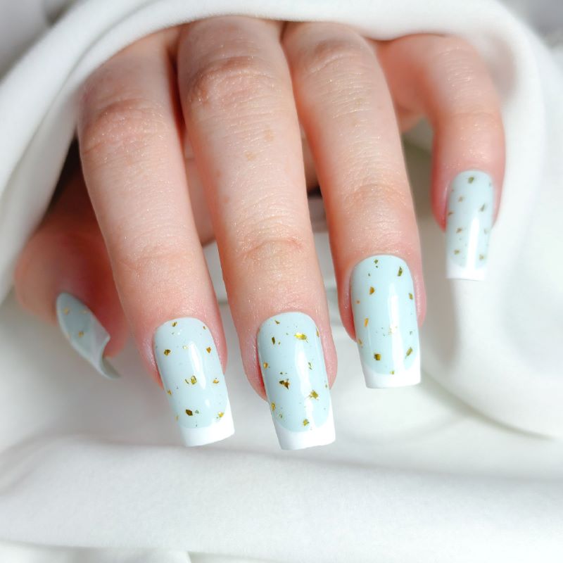 Verniz Gel Inocos Top Coat Gold Foil 15ml - Image 3