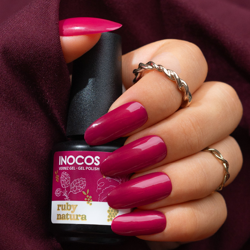 VERNIZ GEL INOCOS NW4 NATURA LOVERS WINE - RUBY 15ML - Image 3