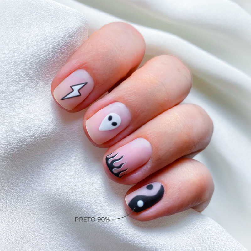 Verniz Gel Inocos YM6 Preto 90%, 15ml - Image 2