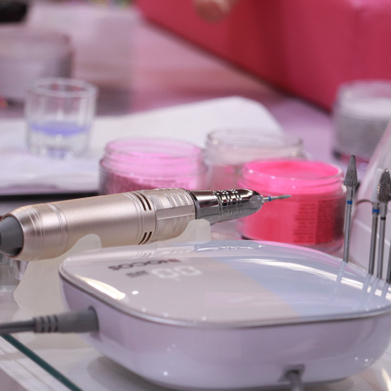 Nail Drill Glam Pro Inocos Set Manicure 35.000Rpm - Image 2