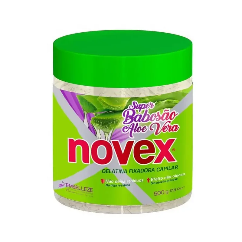 Gelatina Fixadora Novex Super Babosão Aloe Vera 500g