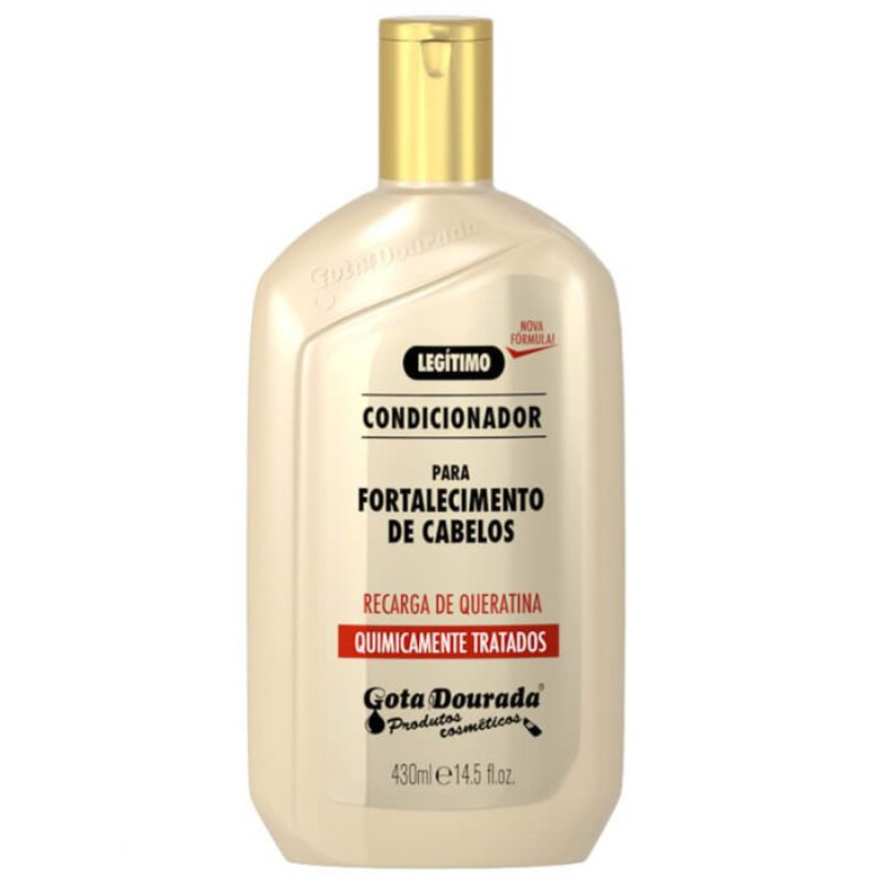 Gota Dourada Condicionador Fortalecimento Recarga de Queratina 430ml