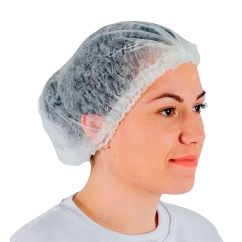 Toucas Descartáveis em TNT Brancas(100 UND.)