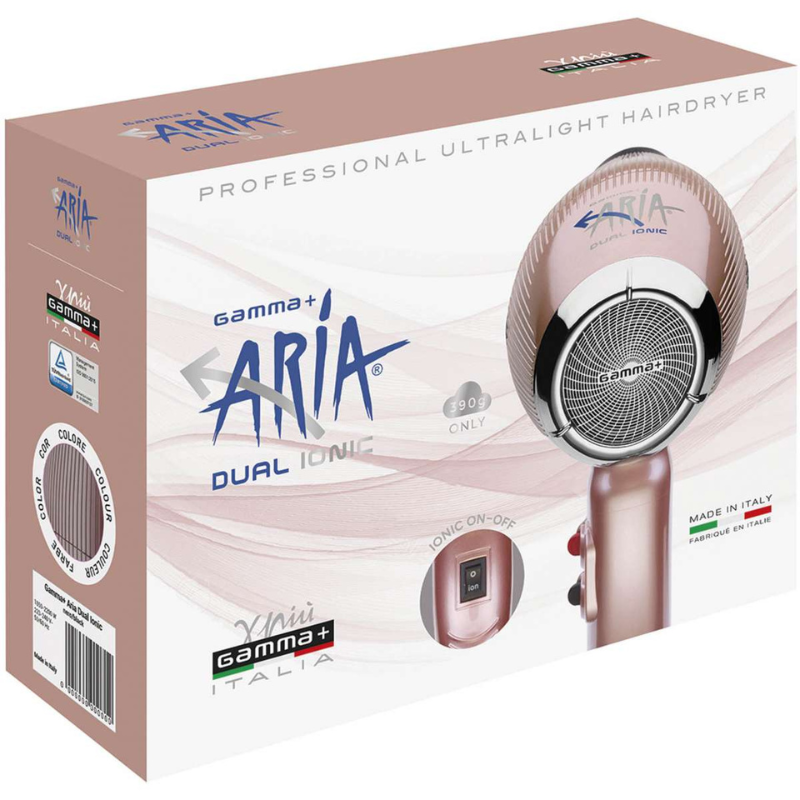 Secador de cabelo Ionic Aria Gold Rose 2200W Gamma Piu - Image 3