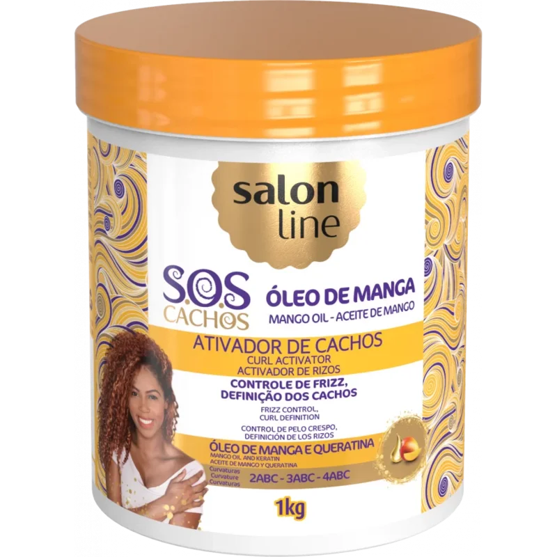 Salon Line Ativador Cachos Sos Óleo Manga Tradicional 1kg