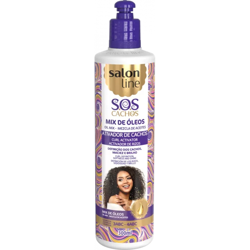Salon Line SOS Cachos Mix de Óleos Ativador de Cachos 300ml