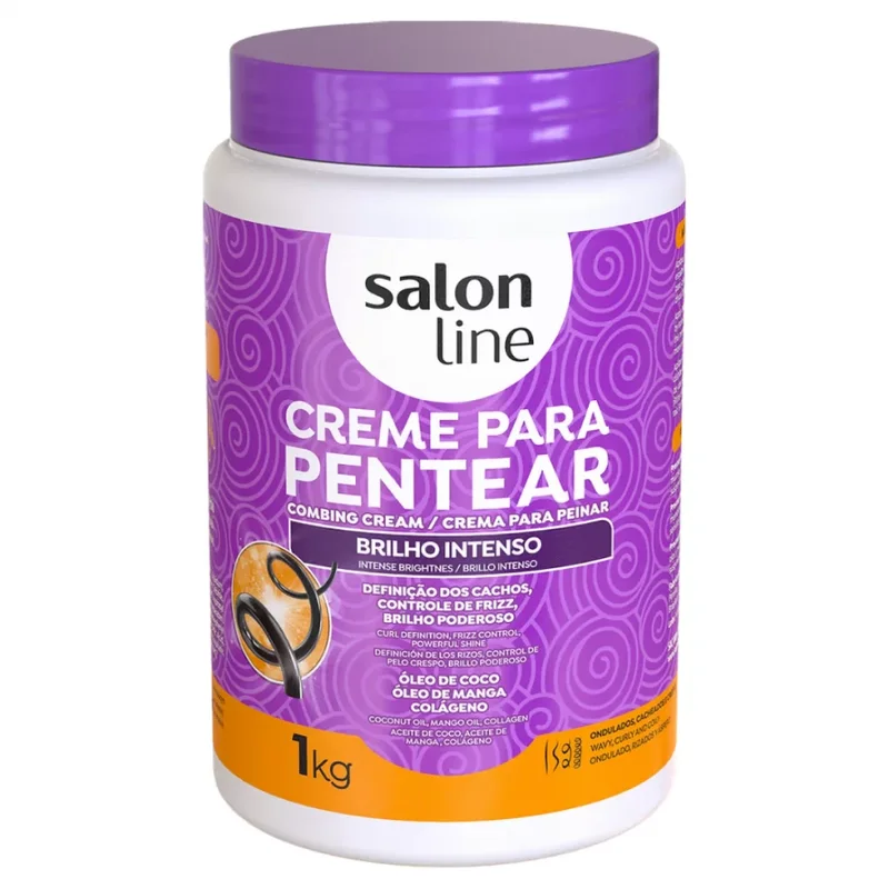 Salon Line Brilho Intenso Creme Para Pentear 1kg