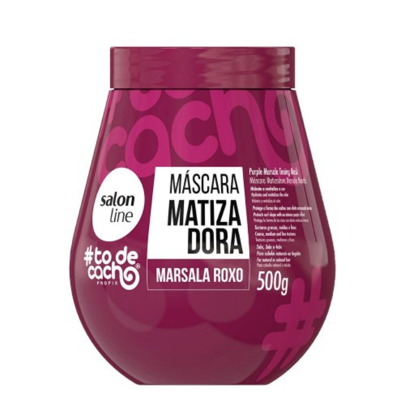 Salon Line TODECACHO Máscara Matizadora Marsala Roxo 500g