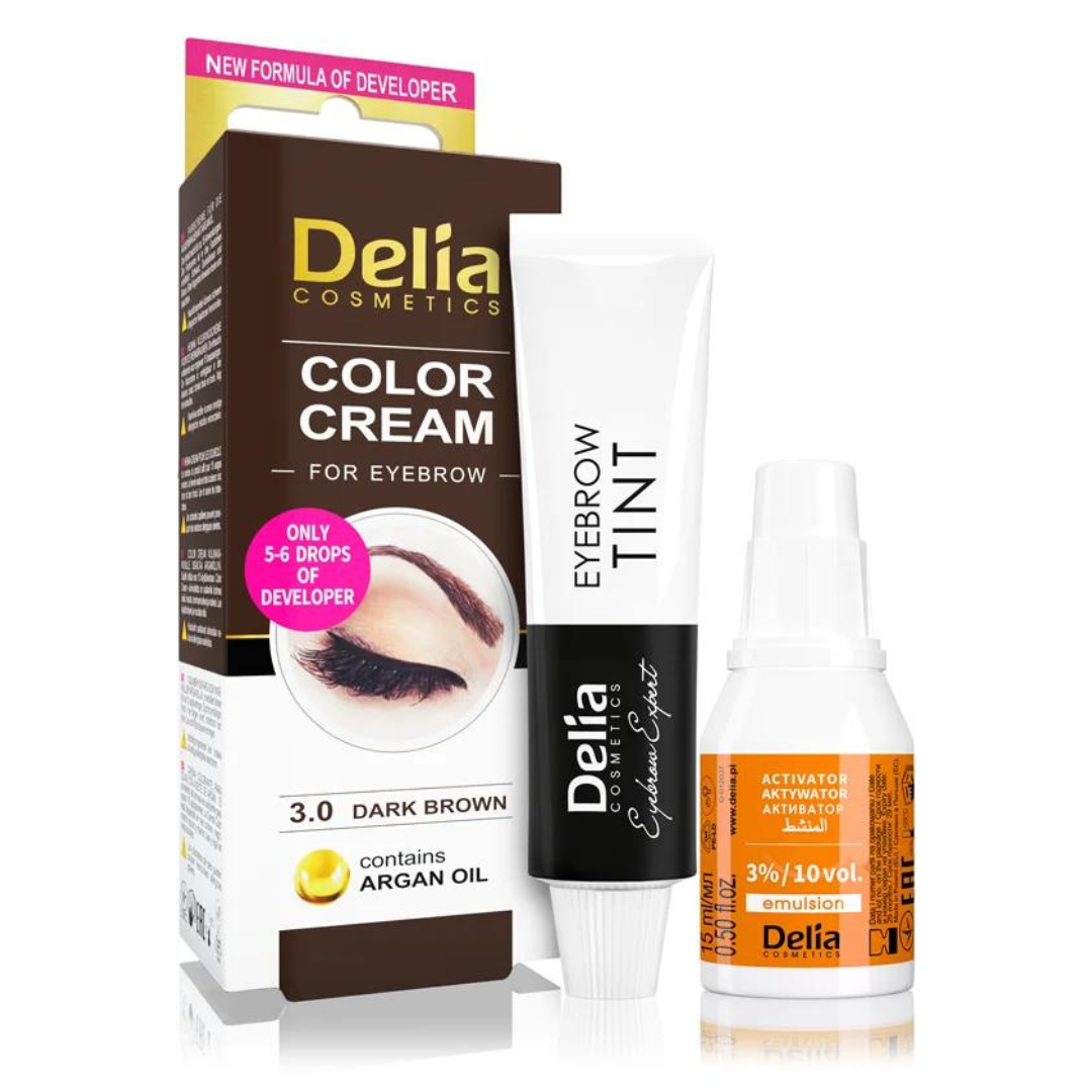 Delia Tinta Henna para Sobrancelhas Castanho Escuro 3.0 Dark Brown