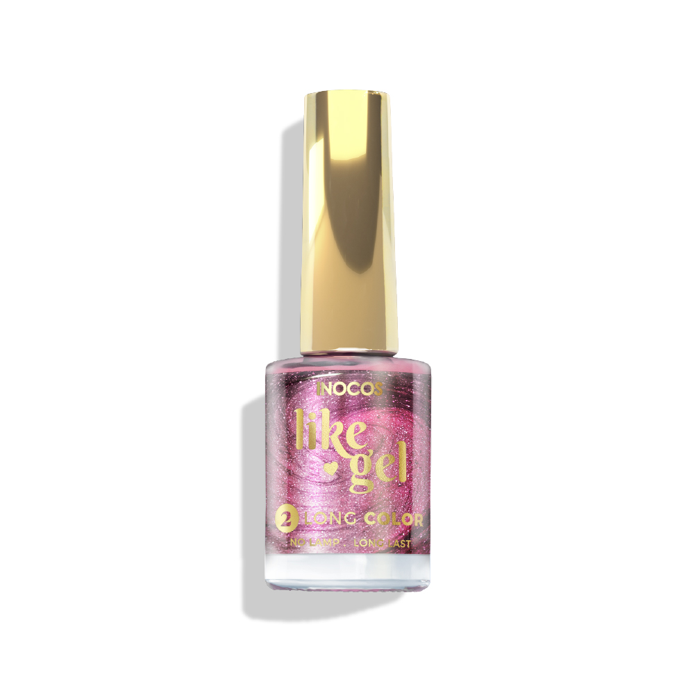 Inocos Like Gel Verniz de unhas efeito gel 130 Rosa big bang 11ml