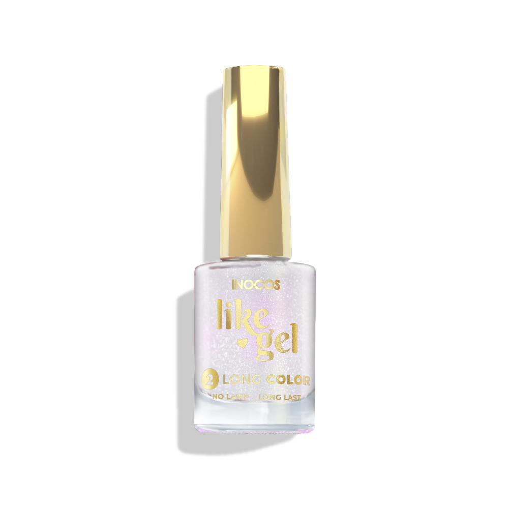 Inocos Like Gel Verniz de unhas efeito gel 153 Branco iridescente 11ml