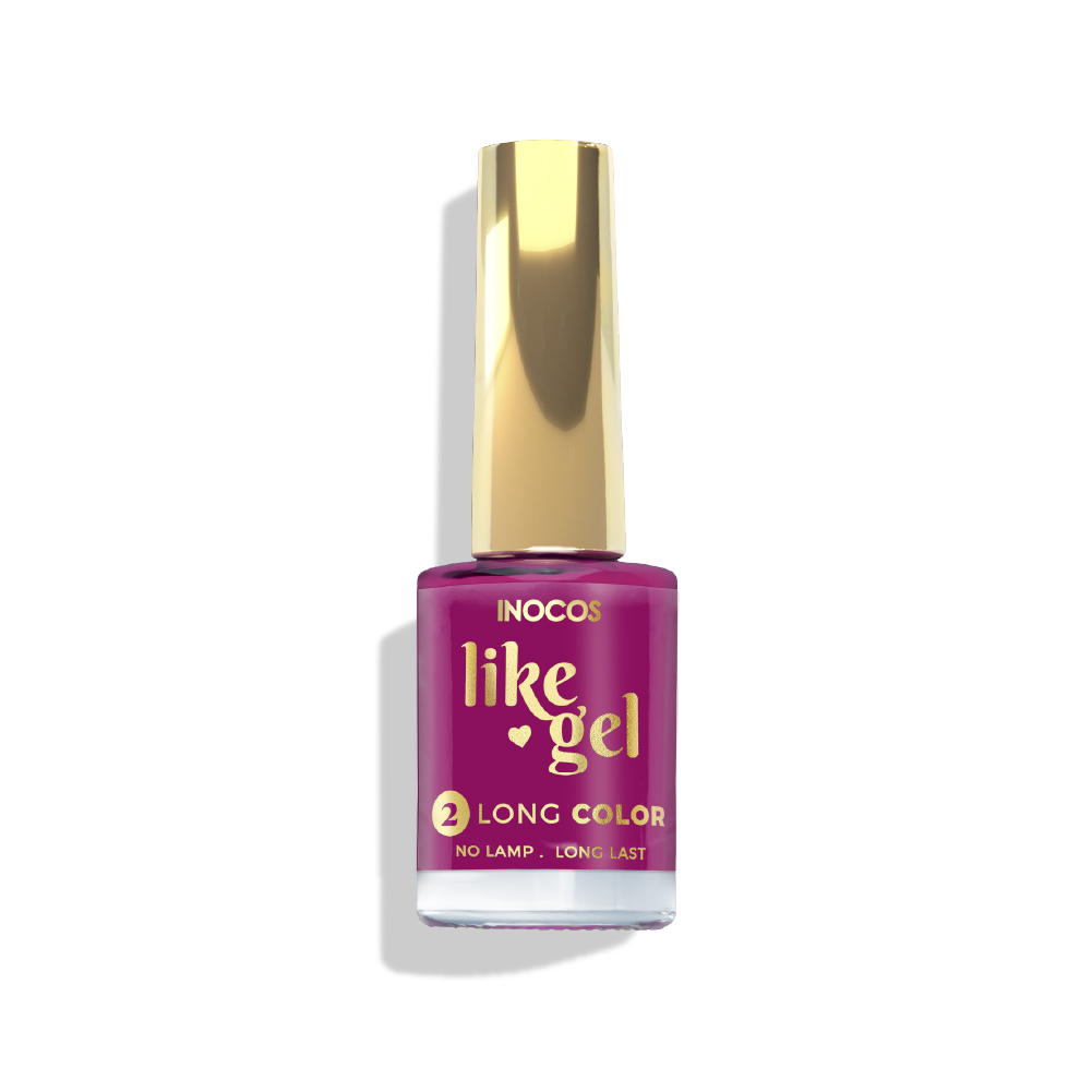 Inocos Like Gel Verniz de unhas efeito gel 155 Rosa beringela 11ml
