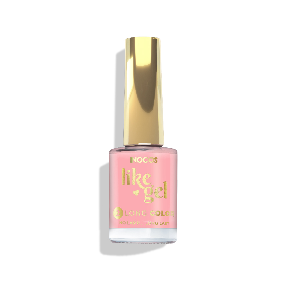 Inocos Like Gel Verniz de unhas efeito gel 166 Coral pastel 11ml