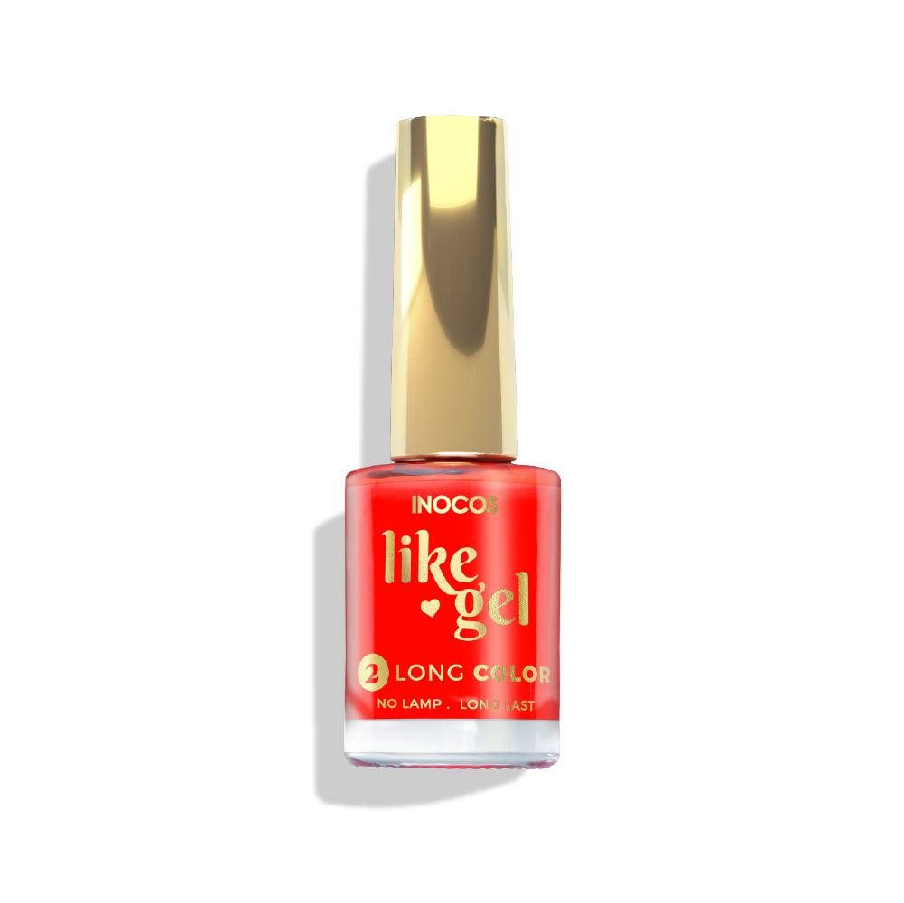 Inocos Like Gel Verniz de unhas efeito gel 119 Laranja vivo 11ml