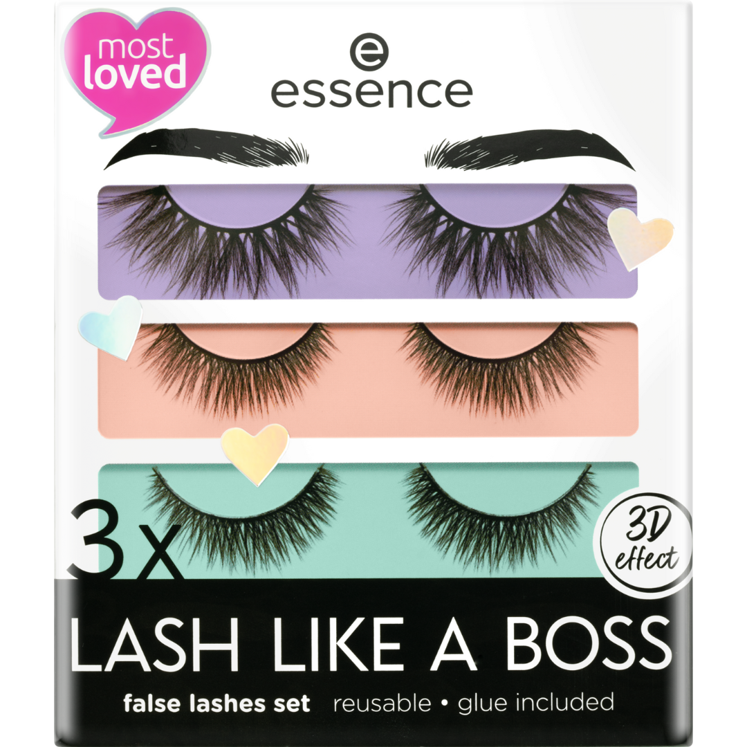 Conjunto De Pestanas Falsas 3x LASH LIKE A BOSS Essence