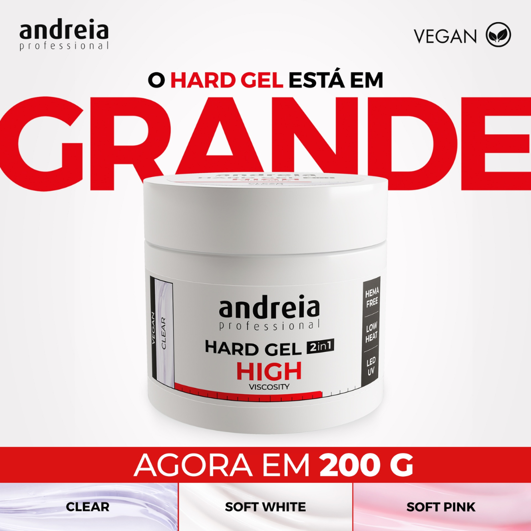 Hard Gel 2 in 1 - Soft Pink (High viscosity) 200gr - Image 2