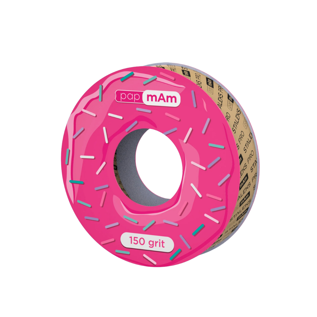 Fita abrasiva descartável branca papmAm EXPERT (sem caixa de plástico) STALEKS PRO