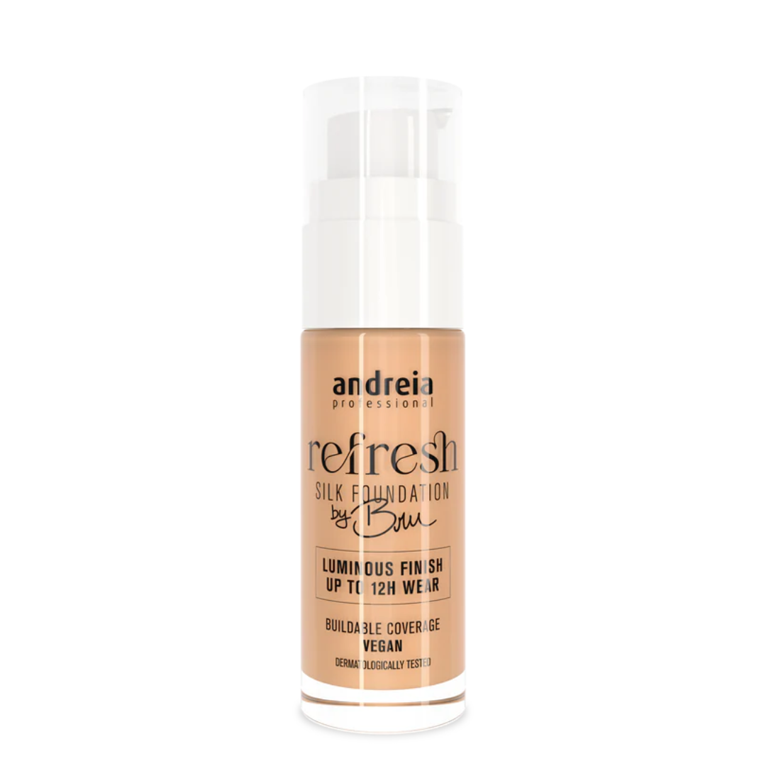 Andreia Refresh Silk Foundation By Bru 02 Porcelana 30ml