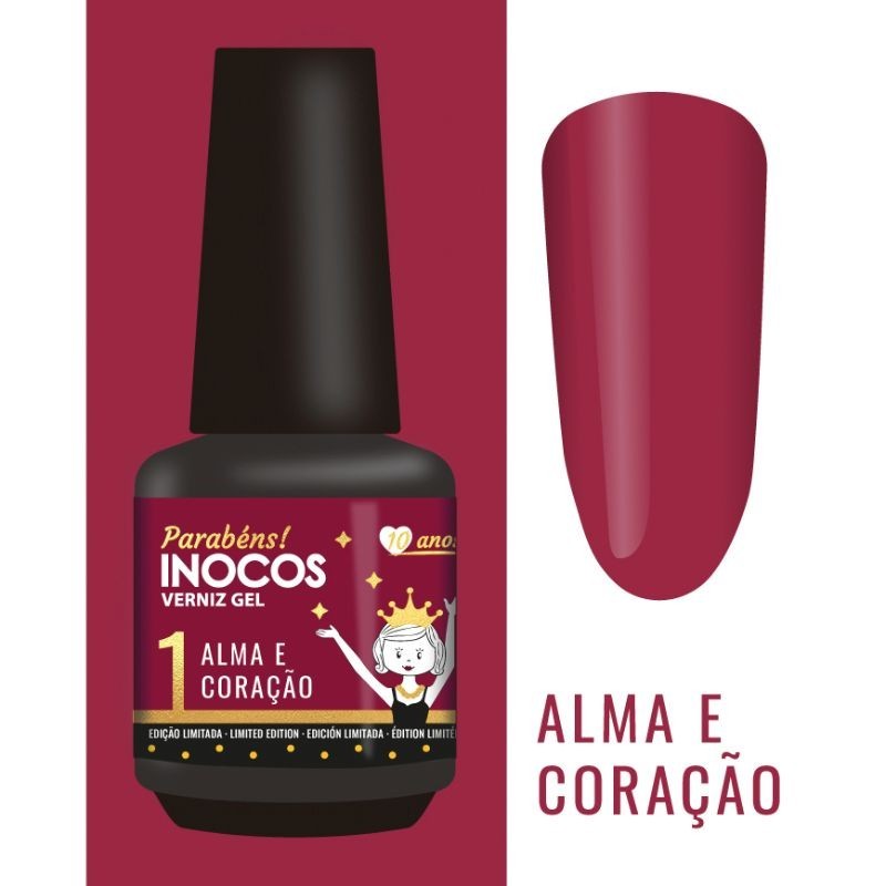 Verniz Gel Inocos 1 Alma e Coração 15ml
