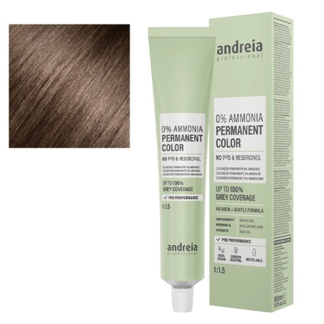 Coloraçao Permanente Sem Amonia Andreia 100ml - 6.8