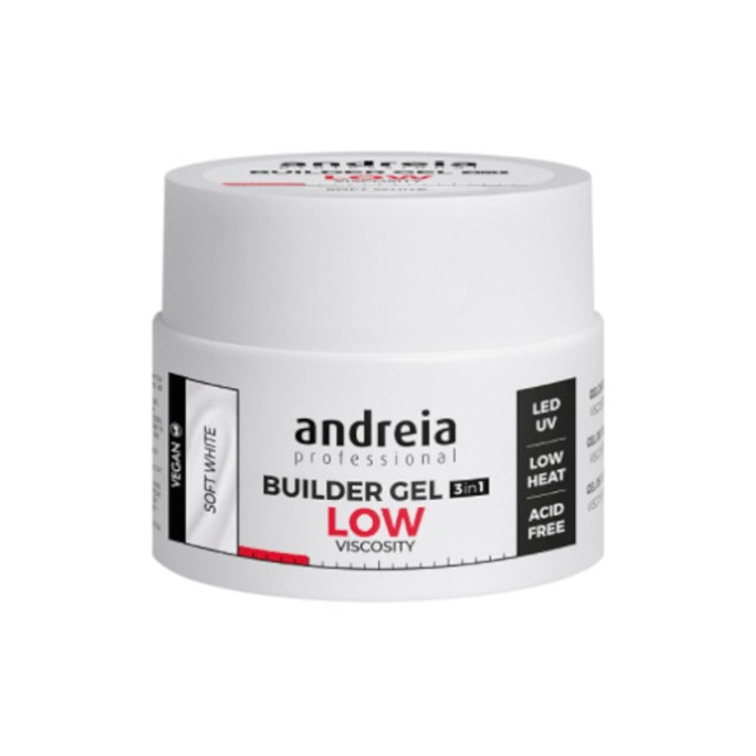 Builder Gel Low Viscosity Soft White 44gr Andreia