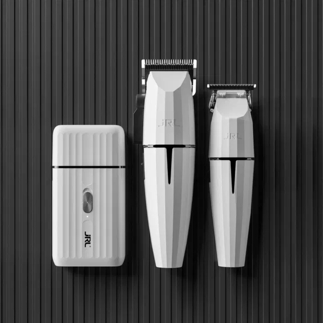 Combo Branco JRL Onyx Clipper + Trimmer + Shaver