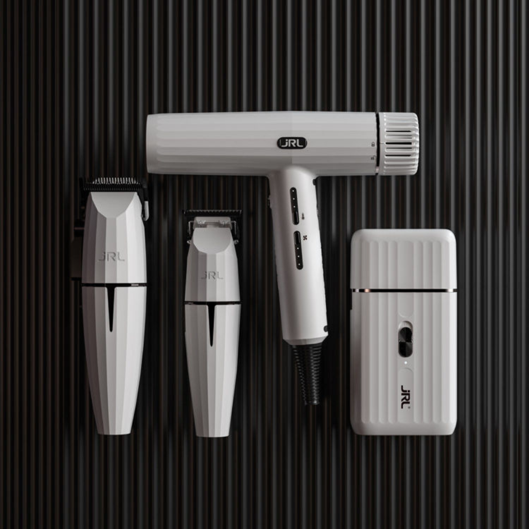 Combo Branco JRL Onyx Clipper + Trimmer + Shaver + Pro-Forte