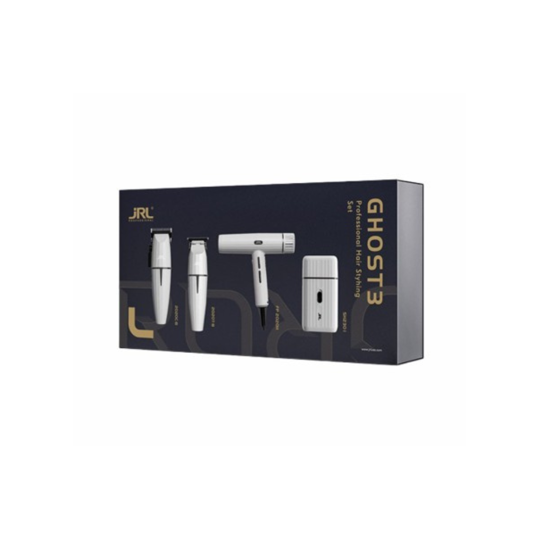 Combo Branco JRL Onyx Clipper + Trimmer + Shaver + Pro-Forte - Image 3