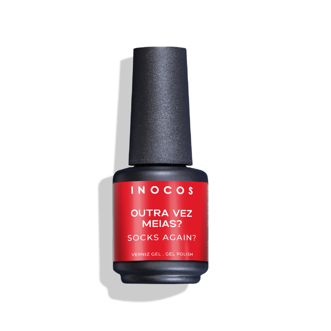 Verniz Gel Outra Vez Meias? 15ML - O Típico Natal Inocos