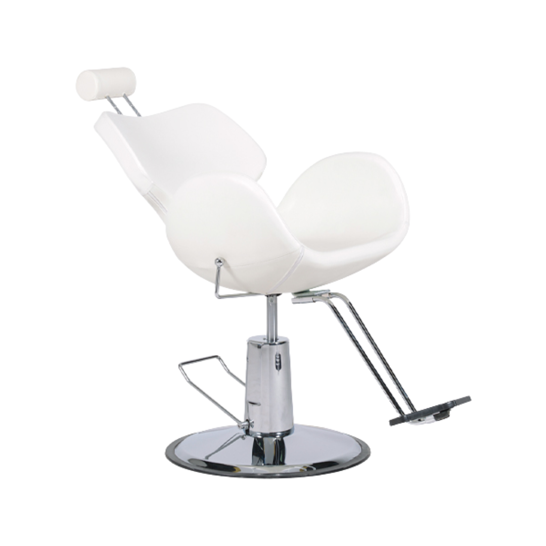 Cadeira de Cabeleireiro Profissional Jade Branca - Image 2
