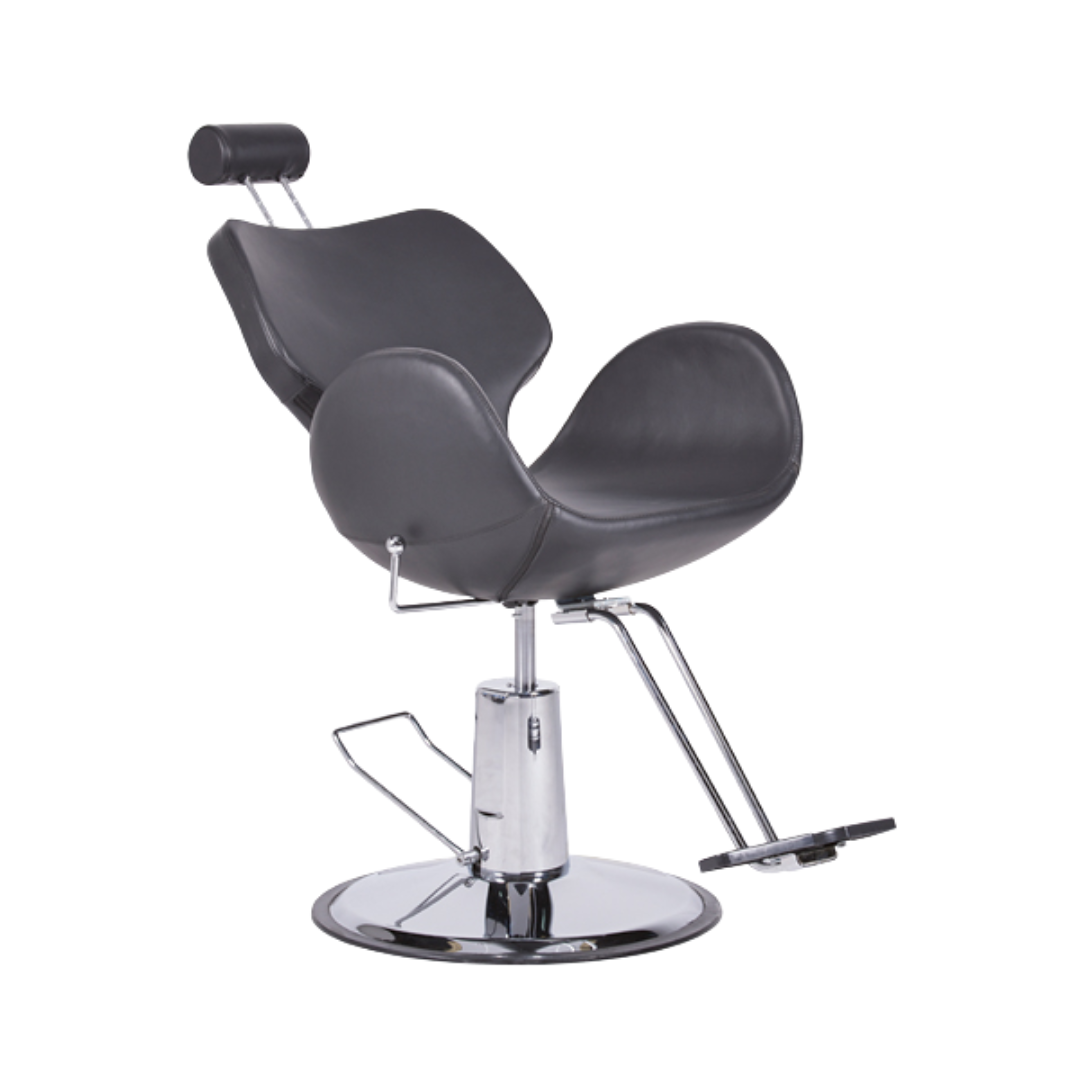 Cadeira de Cabeleireiro Profissional Jade Preta - Image 2