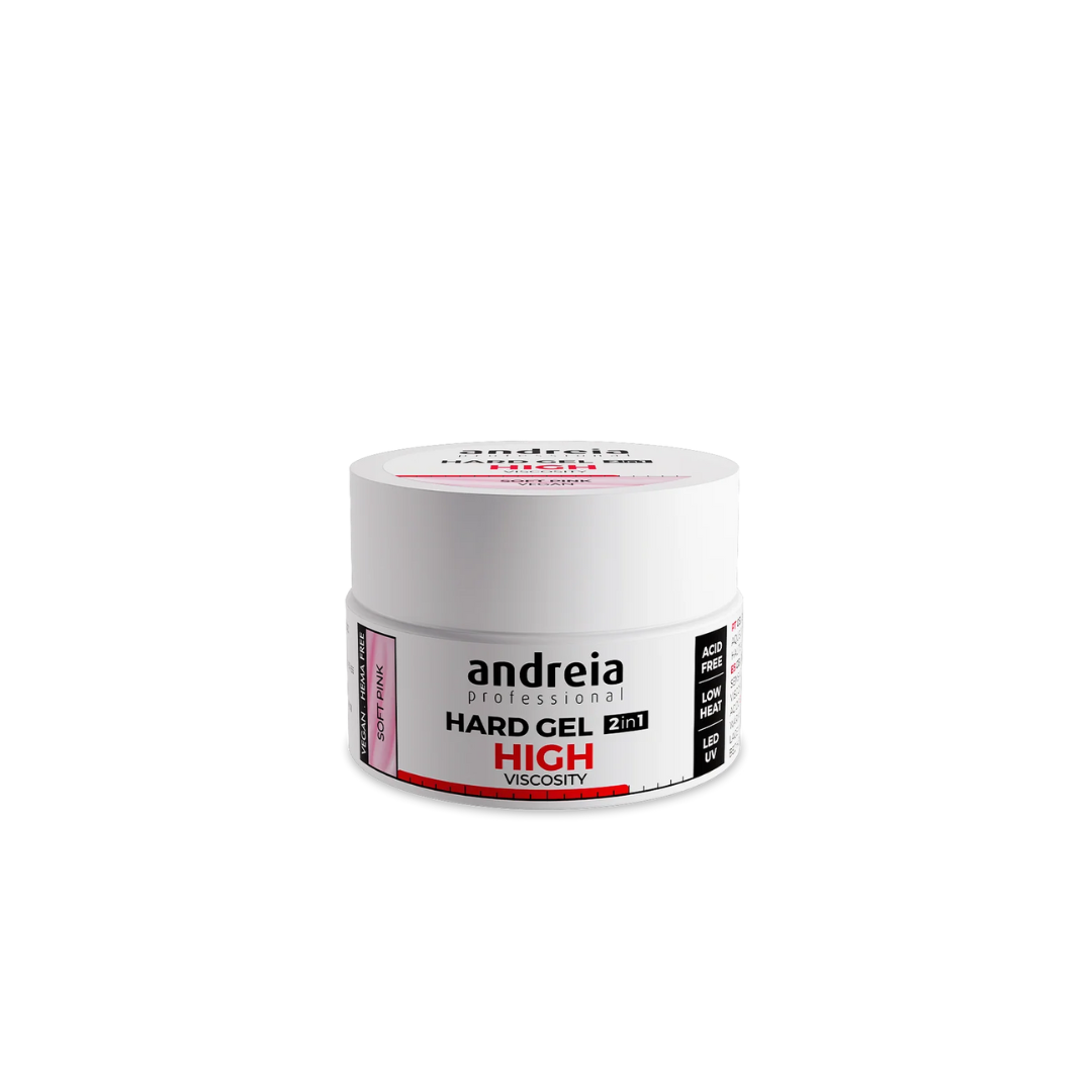Hard Gel High Viscosity Soft Pink 22 g – Andreia Professional