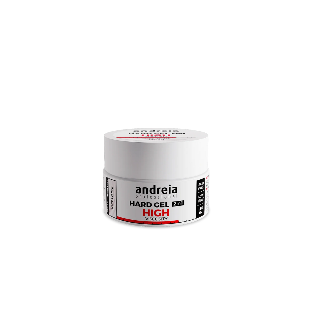 Hard Gel High Viscosity Soft White 22 g – Andreia Professional